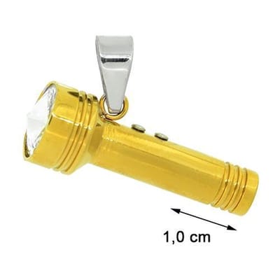 Blinx Jewels Stalen Hanger Zaklamp Steen Zirkonia