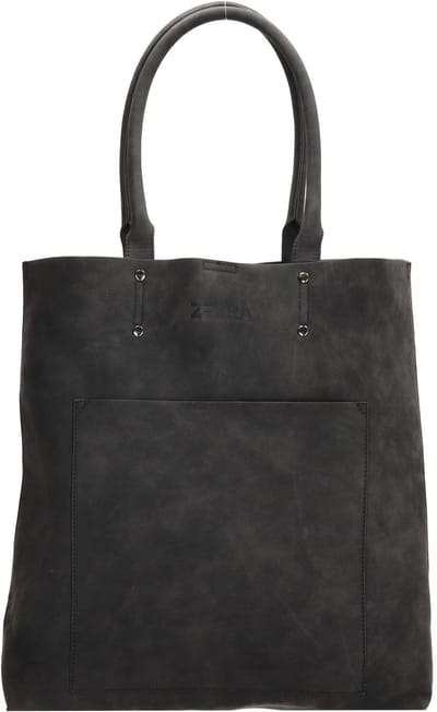 Zebra Natural Bags shopper - Zwart