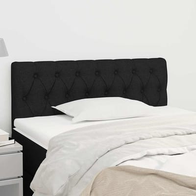 vidaXL - Hoofdbord - 90x7x78/88 - cm - stof - zwart