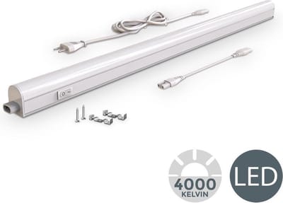 B.K.Licht - LED Keukenverlichting - onderbouwverlichting - keukenverlichting - l:87.3 cm - 4.000K - 1.200Lm - 15W LED