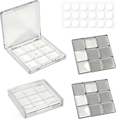 Lege make-up palletdozen voor oogschaduw en lippenstift, navulbaar en transparant, ideaal voor DIY cosmetica en organisatie