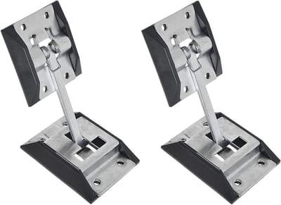 Duurzame Deurhouders met Bevestigingsonderdeel, RVS 316, ABS Kunststof, Voor Caravans, Trailers en Bagage - Set van 2 Stuks