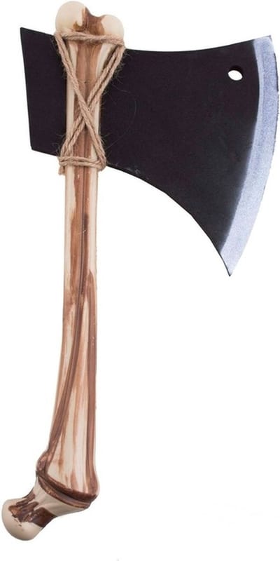 Speelgoed wapen - bijl - 37 cm - kunststof - holbewoner - vikingen - verkleedaccessoires