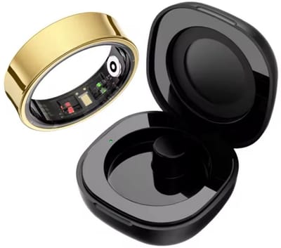 SF Products Smart Ring - Smart Ring Heren - Smart Ring Dames - Maat 8 - Inclusief Oplaadcase - Waterdicht