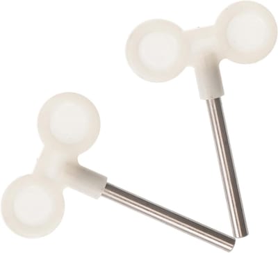 Muziekdoos Sleutel - Opwindmechanisme Set - Muziekdoos Reparatie - Robuust Metaal - 2 Stuks 45mm - Chroom