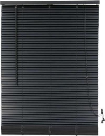 Timlux - Houten Jaloezie - 25 mm - Donkergrijs - 120x175 cm