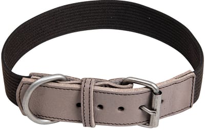 animal boulevard - halsband voor honden - canvas /leder - 4 cm x 46-54 cm (hals) mooi en degelijk