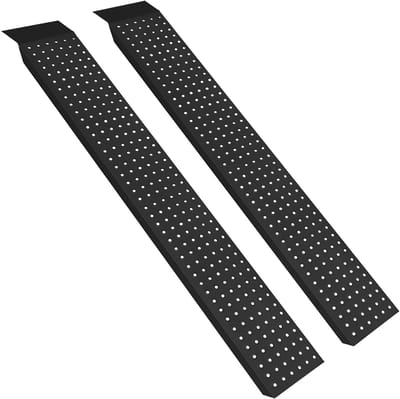NAIZY 2X laadbrug stalen laadbrug, 160cm laadbruggen | Maximaal. 400kg | Laadperron | Laadrail | Gegalvaniseerd staal | Antislip voor auto, motor, quad, auto, zwart