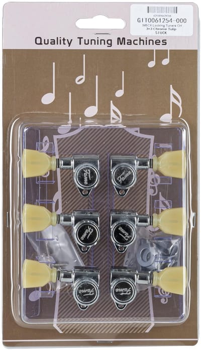 Fame 345CX Locking Tuners 3+3 Chrome Tulip - Stemmechaniek voor gitaar