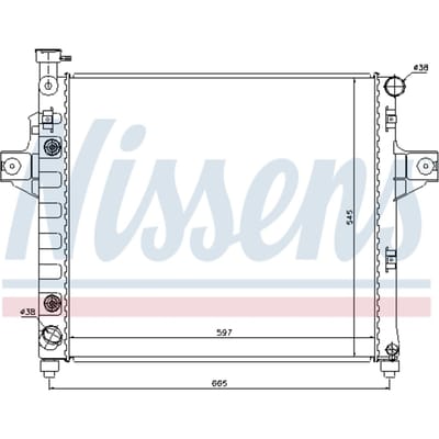 Radiator, motorkoeling NISSENS 61009