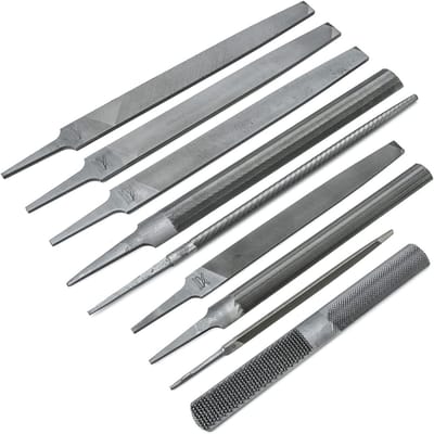Onderhoud File Set - Handvijlen Set - Metaal Bewerken - Gelegeerd Staal - 9 Delig - Multi