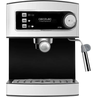 Koffiemachine - CECOTEC - Power Espresso - 850 W - 20 bar - 1,5 L - Roestvrij Staal / Zwart