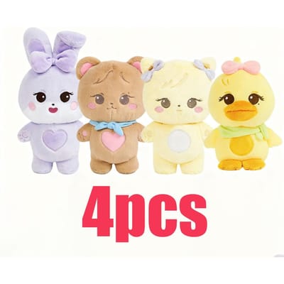 Kpop Roze Pluche Pop BORN PINK Wereldtour Officiële Pluche Dieren Jennie Lisa Rose Jisoo Schattige En Charmante Knuffeldieren Speelgoed fijne superieure kwaliteit