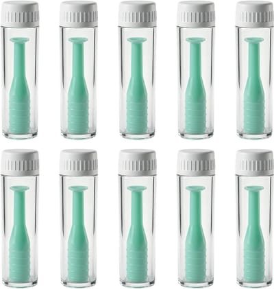 Contactlenszuigers set van 10 stuks, handige inzethulp en verwijderaar voor harde lenzen, ideaal voor reizen en dagelijks gebruik