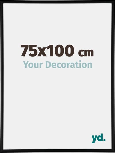 Your Decoration - Fotolijst 75x100 cm - Aluminium - Zwart Mat - Kent