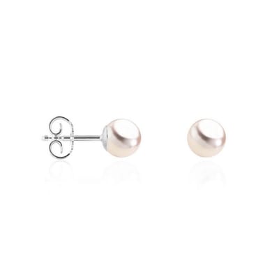 Luna-Pearls - 310.0573 - Oorstekers - Dames - 750 Witgoud - Akoya-cultuurparel