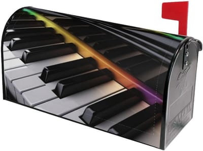 Magnetische Brievenbushoes Decoratief Piano Toetsen Ontwerp Weerbestendig