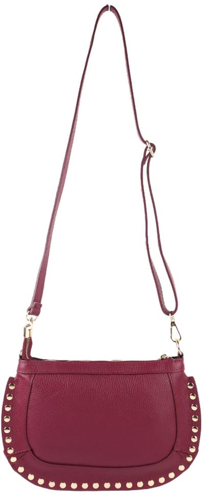 Giuliano lederen schoudertas Luma - Made in Italy - Dames - Bordeaux