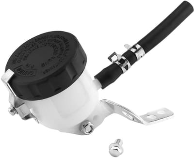 Allecto - Brake Container - Brake Fluid Bottle - Eenvoudige installatie - Zwart - Duurzaam plastic - Geschikt voor diverse motoren - Compact formaat