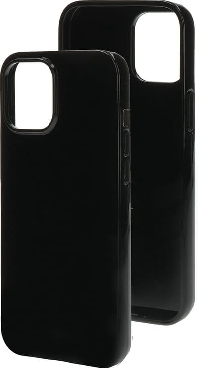 Mobiparts hoesje geschikt voor Apple iPhone 12 Pro Max - Zacht TPU - Schokabsorberend TPU - Grip Coating - Zwart