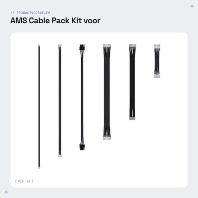 Dailygoods- Kabelset Vervanging voor 3D-printer - Flexibele Kabels - Anti-twist Eigenschappen - Duurzaam - Betrouwbare Onderhoudsoplossing - Verbeterde Printprestaties - Vervangingskabels