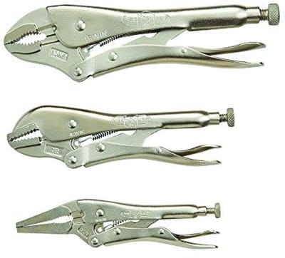 3-delige Vise-griptang set voor optimale grip en veelzijdigheid
