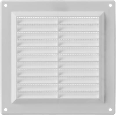 Ventilatierooster - Toevoer afvoer - Luchtcirculatie Binnen - Sterk kunststof - 150 x 150 mm - Wit