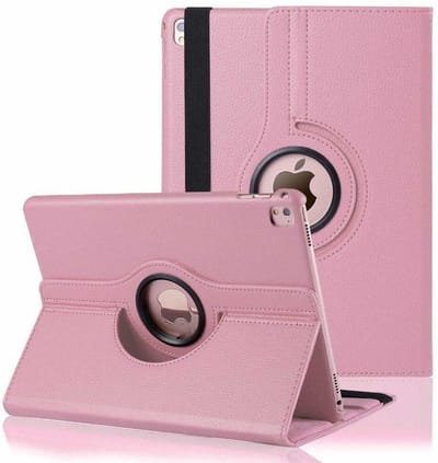 Hoes geschikt voor iPad 2021 / 2020 / 2019 (9e/8e/7e Generatie / 10.2 inch) Draaibare Hoes met stylus pen - Licht Roze