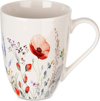 Mok Porselein KLAPROZEN 360 ml - Koffiemok - Theebeker - Koffie - Beker