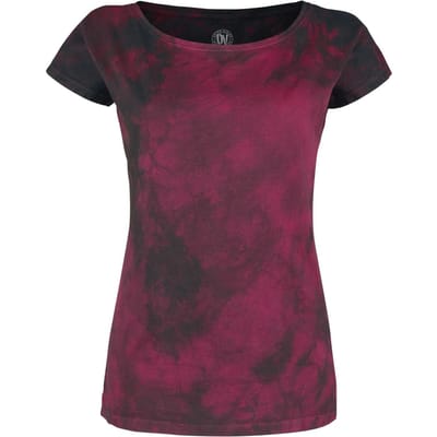 Outer Vision T-shirt - Marylin - S tot XL - voor Vrouwen - rood-zwart