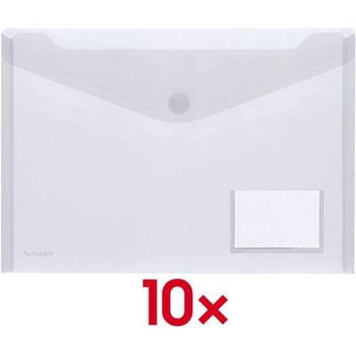 FolderSys documenthoes, A4 liggend, klittenbandsluiting, PP, pocket voor visitekaartje