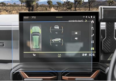 Compatibele Navigatie Beschermfolie voor Dacia Spring Electric 2025 2026 - 10.1 inch GPS Schermbeschermer, 6H Kr scratchbestendig, 2 Stuks Accessoires voor Auto Navigatie