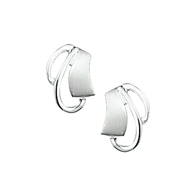 TFT Oorknoppen Poli/mat Zilver Gerhodineerd Mat Glanzend 9.5 mm x 7 mm