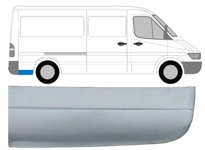 Reparatiepaneel achterspatbord voor Mercedes Sprinter 1995-2006 / Rechts