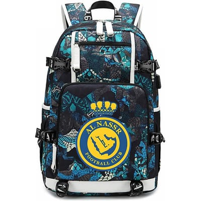 Voetbalster C Ronaldo, Ronaldo Omringende Studenten Schooltas Camouflage Rugzak Vrijetijdsreizen Bergklimmen Tas one size