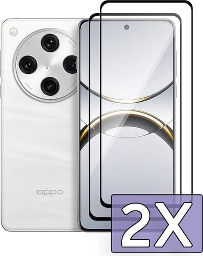Casemania Glas Geschikt voor Oppo Find X8 Pro - Screenprotector Glas Gehard - Tempered Glass - Volledige Bescherming - 2 Stuks