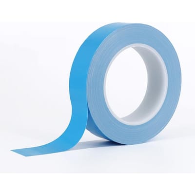 Ruban adhésif double face YX 25 m/rouleau, conducteur thermique, pour puce PCB, bande LED, dissipateur thermique, 1 pièce 25M blue
