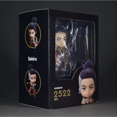 10cm Anime Nendoroid 2522 Sekiro Shadows Die Twice Figurines d'Action PVC Modèle de Personnage de Jeu à Collectionner Ornement de Bureau Jouet Cadeau black