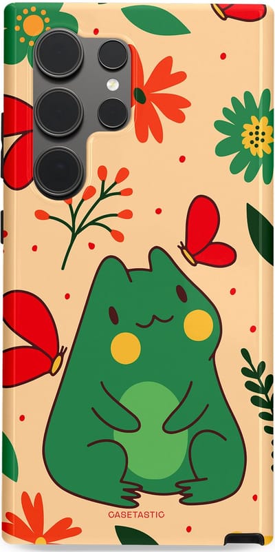 Casetastic Hoesje Geschikt voor Samsung S24 Ultra - Stijlvolle Beschermende Duo-layer Case - Kikkerkus