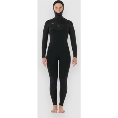 2026 Rip Curl Dames Dawn Patrol 5/4mm Met Capuchon Borst Ritssluiting
