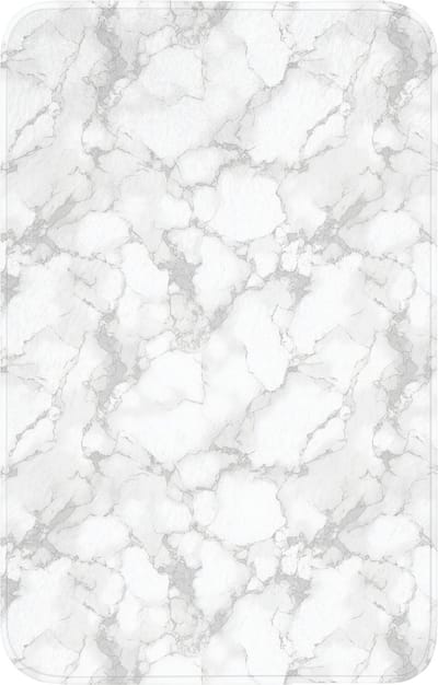 WC mat 50x80 cm - Antislip - Wit - Marmer - Grijs - Toiletmat - Vloermat - Douchemat - Toilet tapijt - Toiletmatten