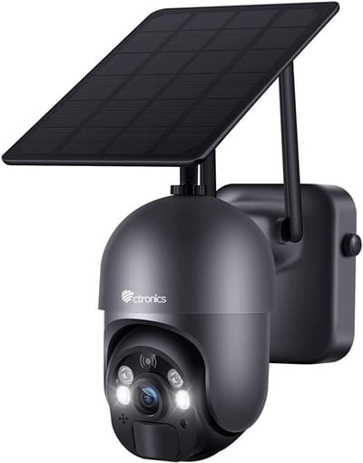 Draadloze Wifi Buiten Camera op Zonne-energie met 15000mAh Batterij, PTZ en Slimme Detectie