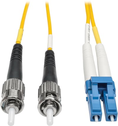 Tripp Lite LC/ST, 8.3/125, 82 ft Glasvezel kabel 25 m SC Geel