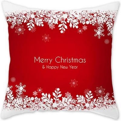 Kerstkussenhoes Rood Merry Christmas (500150)