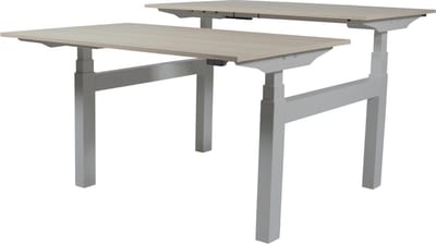 Zit Sta Bureau (2pp) - Elek 160x80/80 Havana Kersen - alu frame