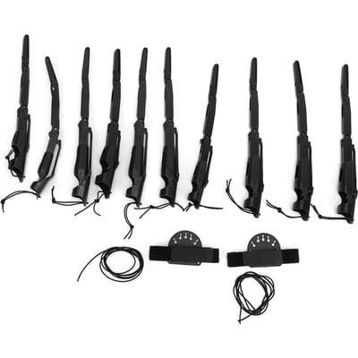 Halloween Articulations Mains Squelette Mains Griffe d'Os Accessoires de Décoration de Fête en Extérieur Noir noir