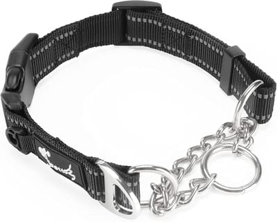 Reflecterende Verstelbare Hondenhalsband met Veiligheidsgesp en ID-ring voor Kleine Honden