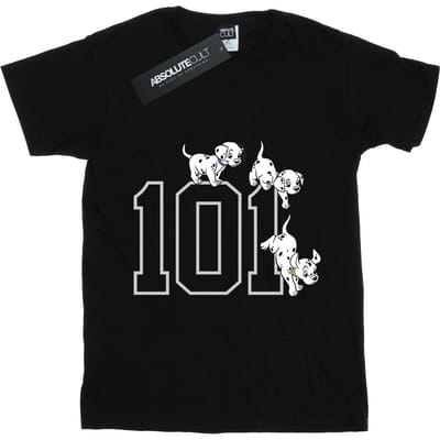Disney Jongens 101 Dalmatiërs 101 Hondjes T-shirt (Zwart)