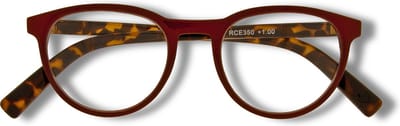 Noci Eyewear RCE350 Figo Leesbril +1.50 - Bordeaux montuur, tortoise pootjes