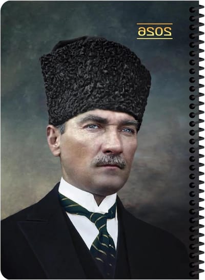 Keskin Color 2026 17x24 Atatürk Diary Spiral Agenda - opperbevelhebber